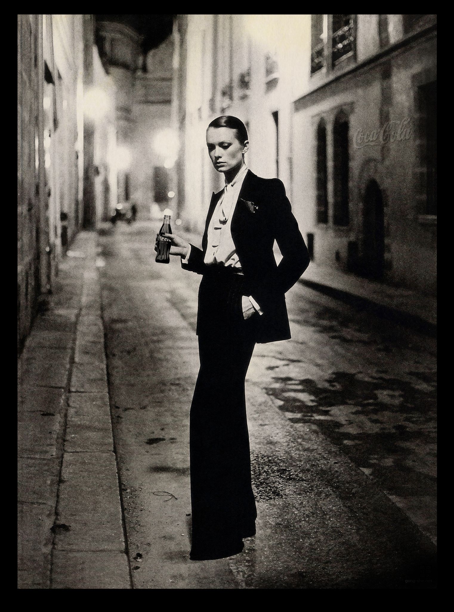 Rue Aubriot Marais  Paris Helmut Newton Coca Cola Yves Saint Laurent 